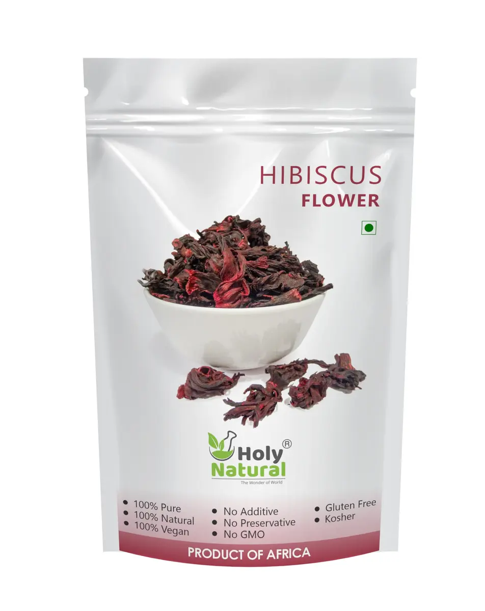 Holy Natural Hibiscus Sabdariffa Flower 200g | Edible Grade, Natural & Organic - main product image