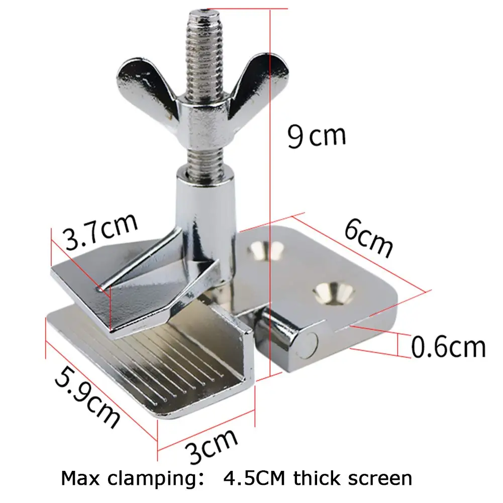 MS WGO Screen Printing Clamps 2PCS | Heavy-Duty Zinc Alloy Fixing Tool for Silk Screen Printing (70-120 chars) - view 5