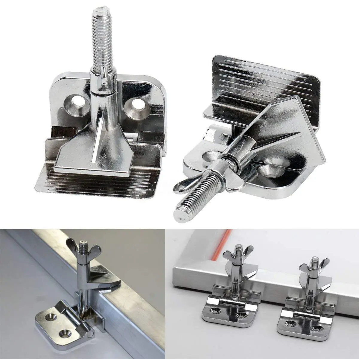 MS WGO Screen Printing Clamps 2PCS | Heavy-Duty Zinc Alloy Fixing Tool for Silk Screen Printing (70-120 chars) - view 6