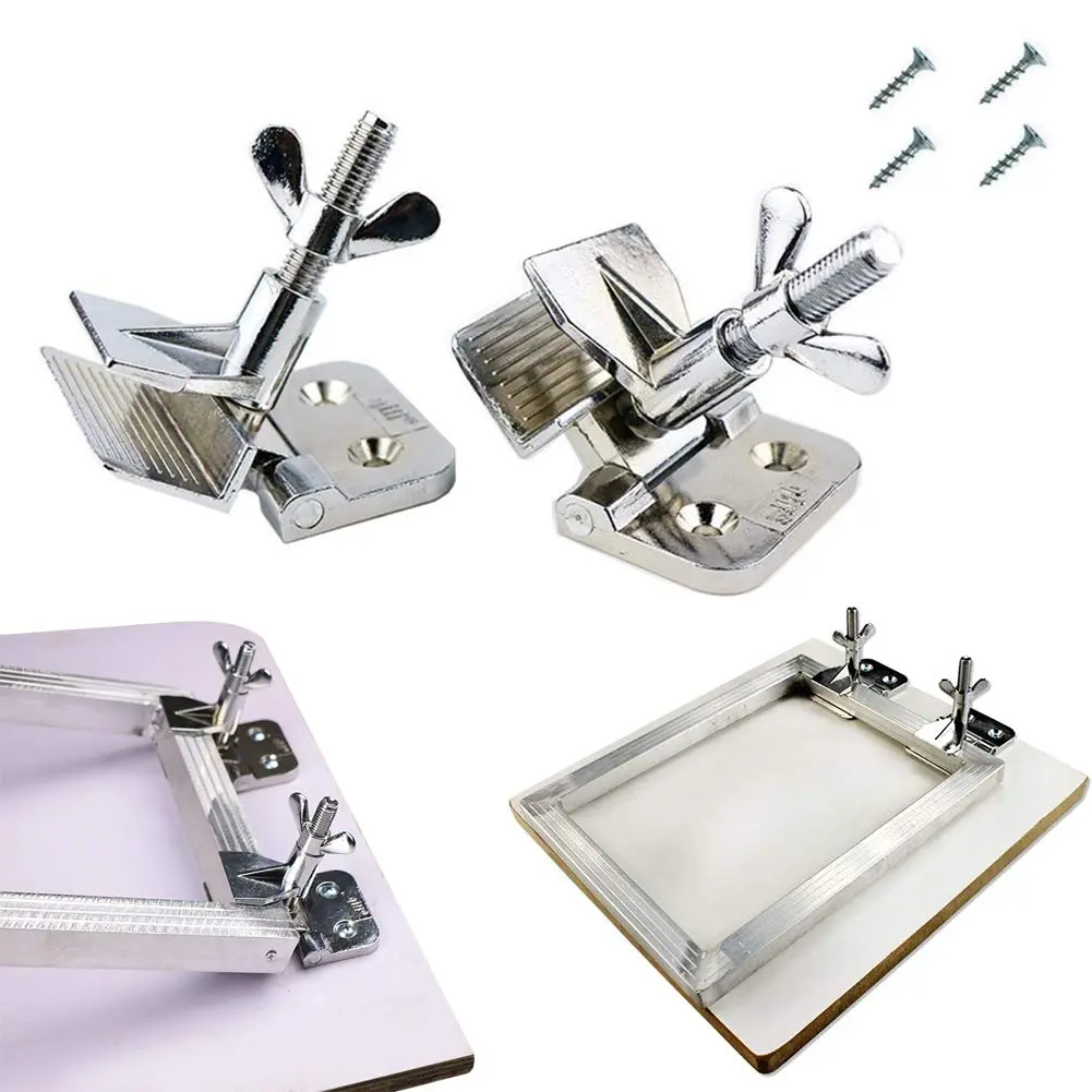 MS WGO Screen Printing Clamps 2PCS | Heavy-Duty Zinc Alloy Fixing Tool for Silk Screen Printing (70-120 chars) - view 2