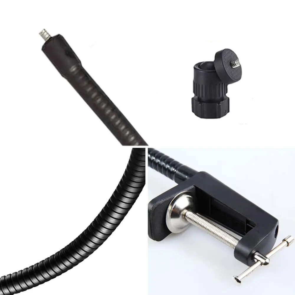 Etubby Webcam Stand Holder 27" Adjustable Gooseneck Desk Clamp Mount for Logitech Webcam C925X, C922, C930e, C930, C920, C615, Etc. (1/4" Threaded) - view 5