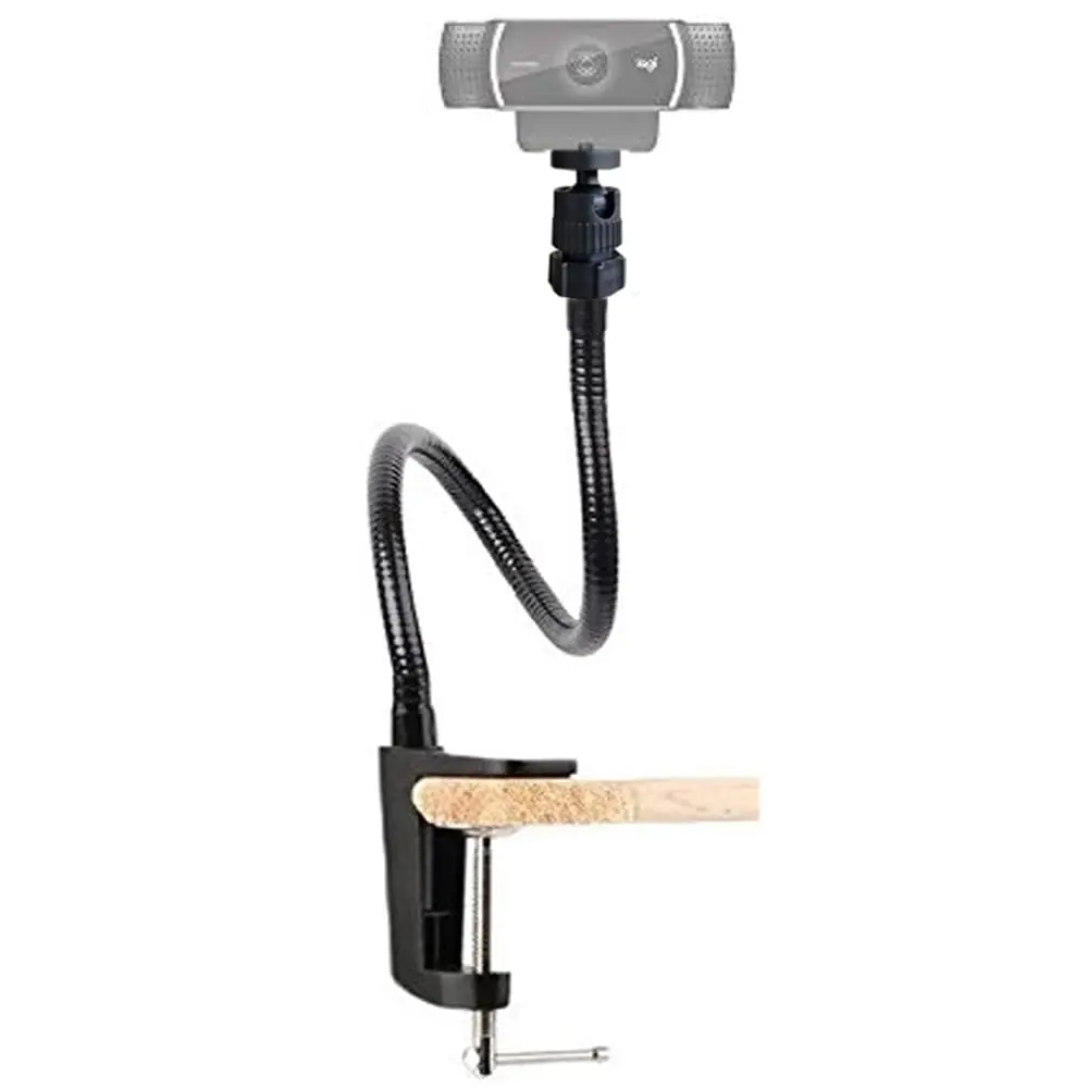 Etubby Webcam Stand Holder 27" Adjustable Gooseneck Desk Clamp Mount for Logitech Webcam C925X, C922, C930e, C930, C920, C615, Etc. (1/4" Threaded) - view 8