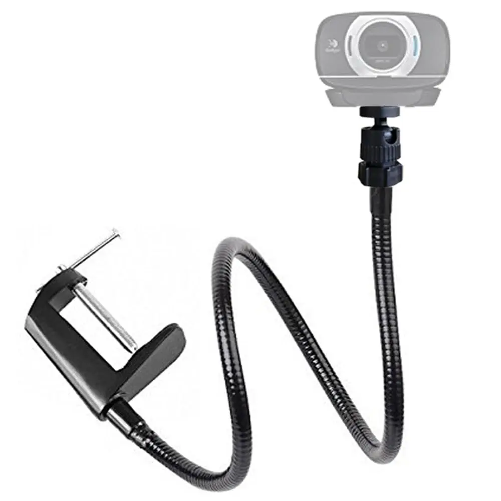 Etubby Webcam Stand Holder 27" Adjustable Gooseneck Desk Clamp Mount for Logitech Webcam C925X, C922, C930e, C930, C920, C615, Etc. (1/4" Threaded) - view 2