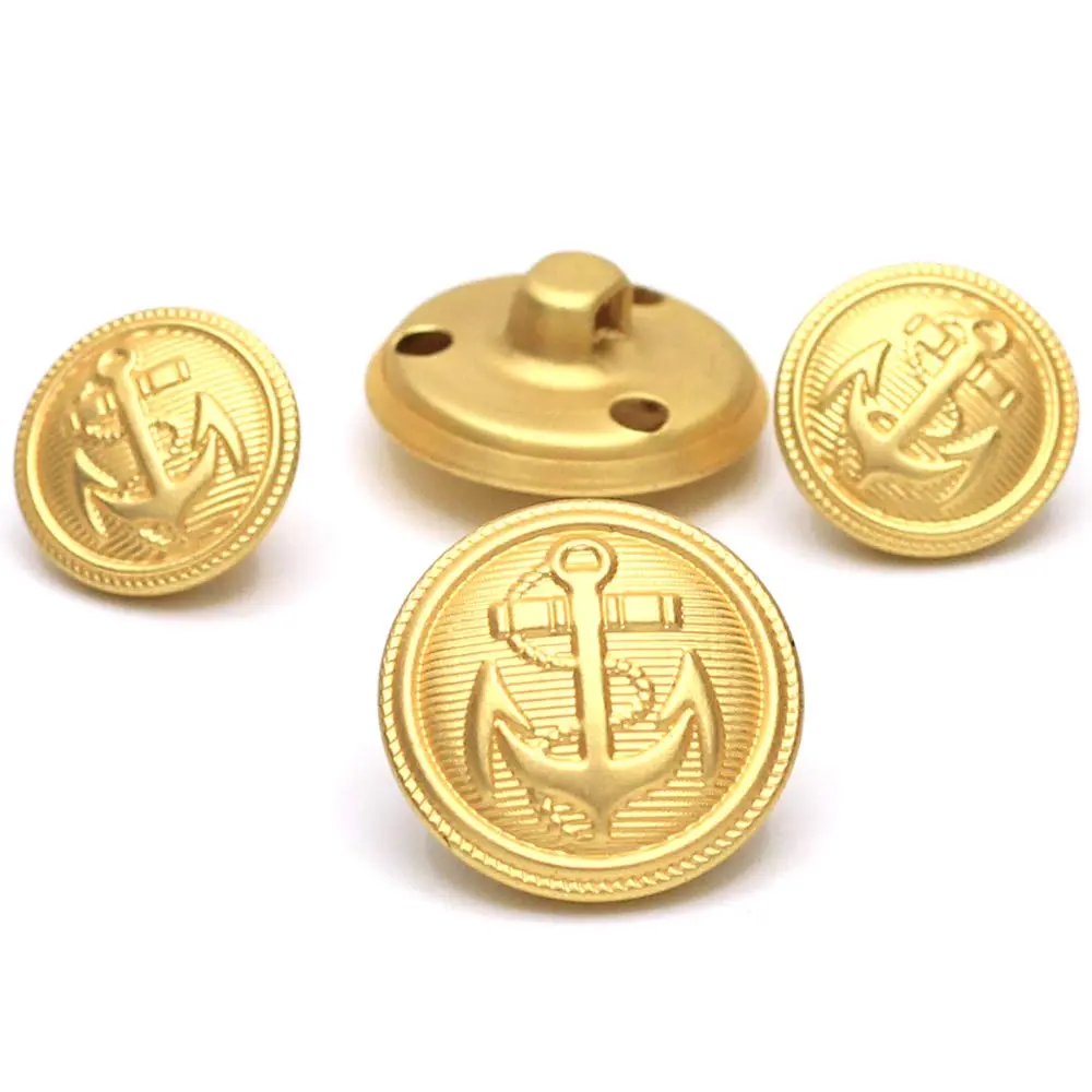 Enosea Gold Metal Blazer & Suit Buttons Set, 11 Pcs (20mm & 15mm) | Premium Sewing Buttons for Coats - main product image