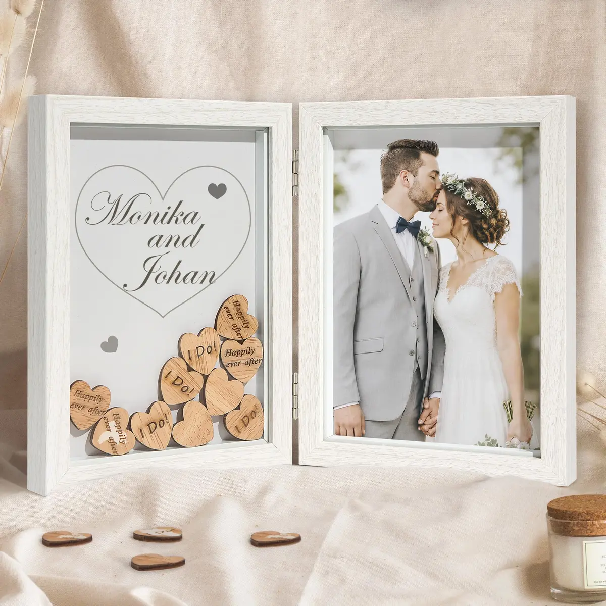 Afuly 5x7 Double Picture Frame White | Wall & Tabletop Display for Home & Office - view 7