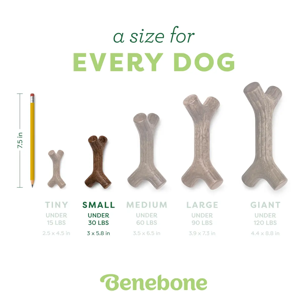 Benebone Maplestick Real Wood Durable Dog Chew Toy, Small | Long-Lasting USA Made Chew - view 4