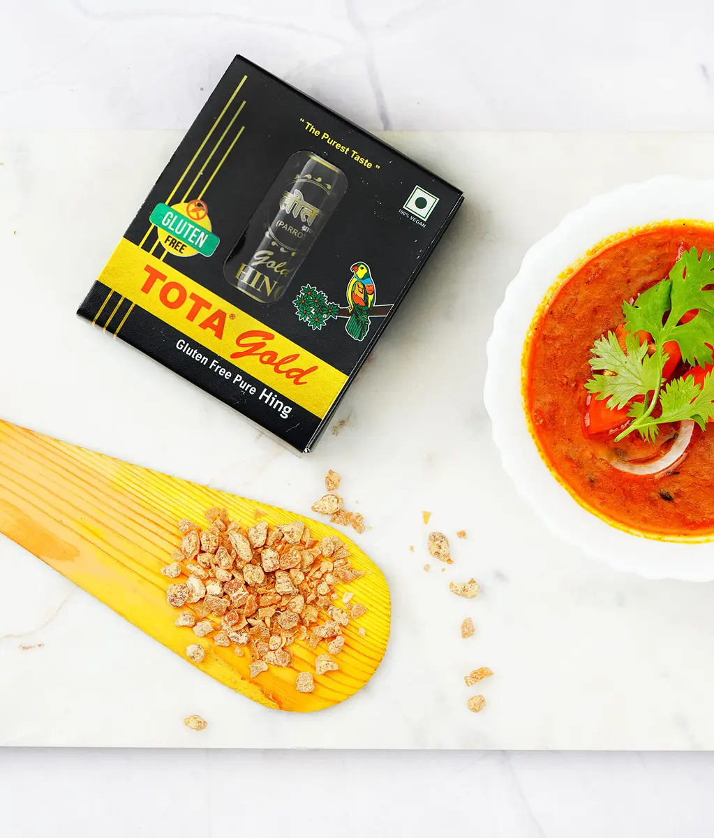 Tota Gold Pure Asafoetida Granules 7g (0.25oz) | Authentic Indian Hing for Garlic & Onion Substitute - view 7