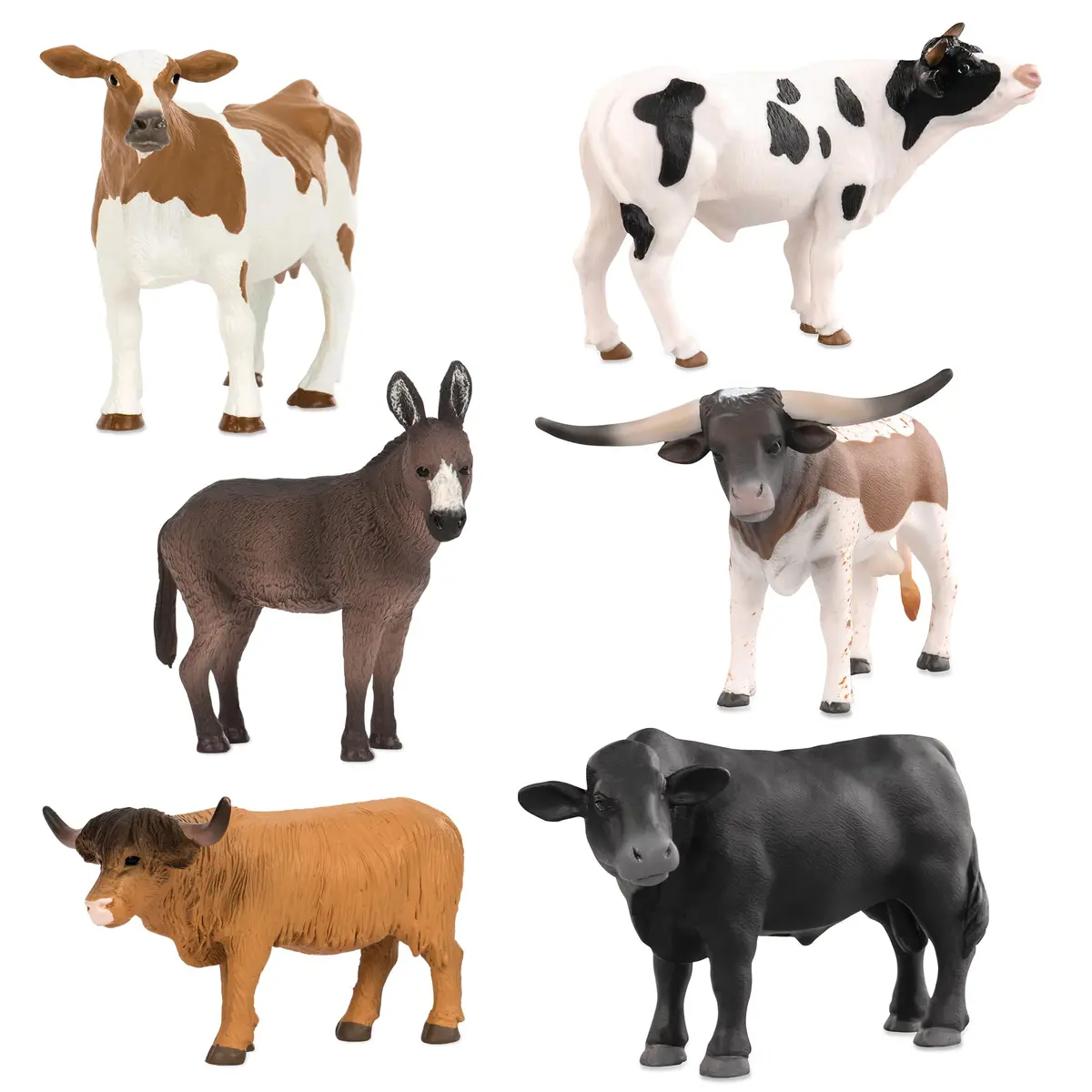 Terra by Battat Farm Animal Toy Set, 6 Realistic Figurines, Farm Animal Set | Educational & Durable Miniature Farm Animals - main product image