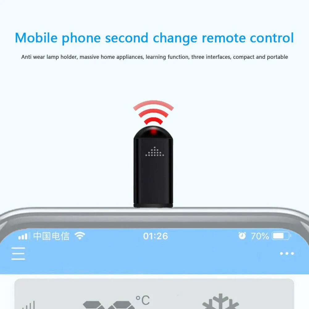 Tuanzi R09 Mini Smartphone IR Remote Controller Adapter for iOS & Android Type-C | 10m Range - view 4
