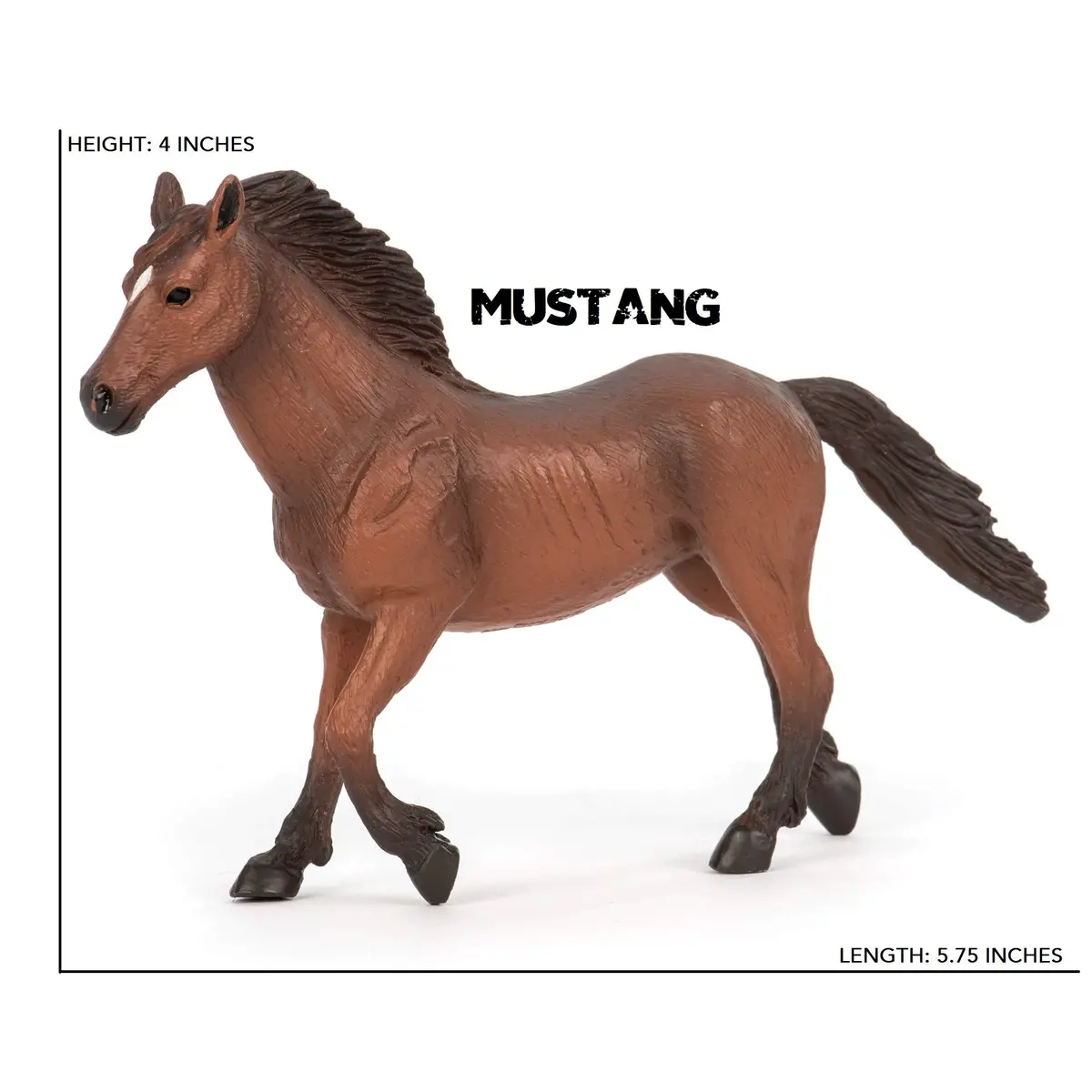 Terra by Battat Horse Toys, 6 Realistic Plastic Animal Figures, 6-Piece Set | ASTM-Tested Educational Toy - view 4