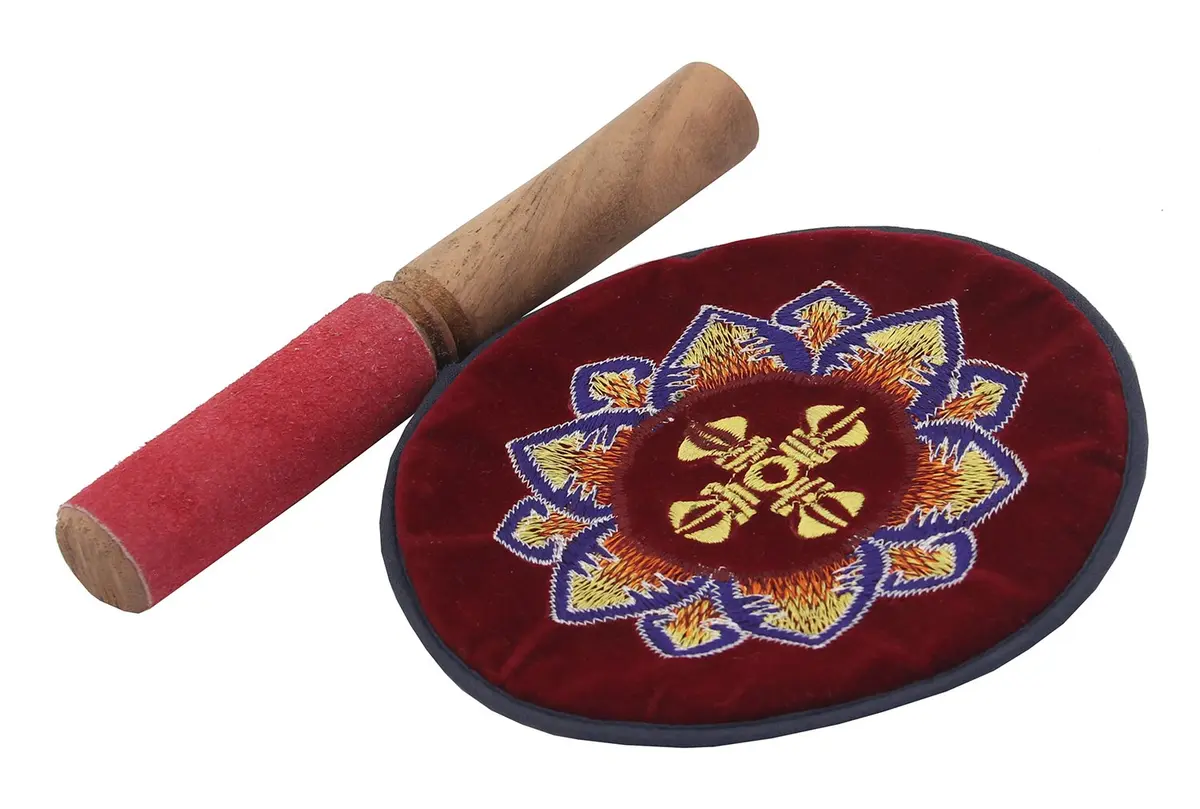 DharmaObjects Yoga Meditation Singing Bowl 6" with Lucky Symbols | Deep Relaxation & Chakra Balance (100-120 chars) - view 6
