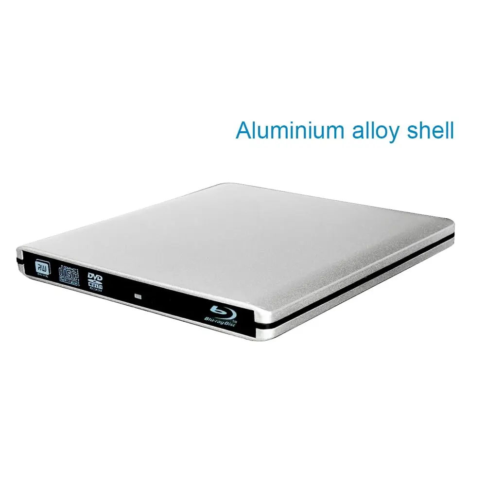 Y-NX Optical Disc Drive USB C & USB 3.0 Blu-ray Player 15x14.2x1.4cm | Supports 3D Blu-ray, DVD & CD (70-120c) - view 4