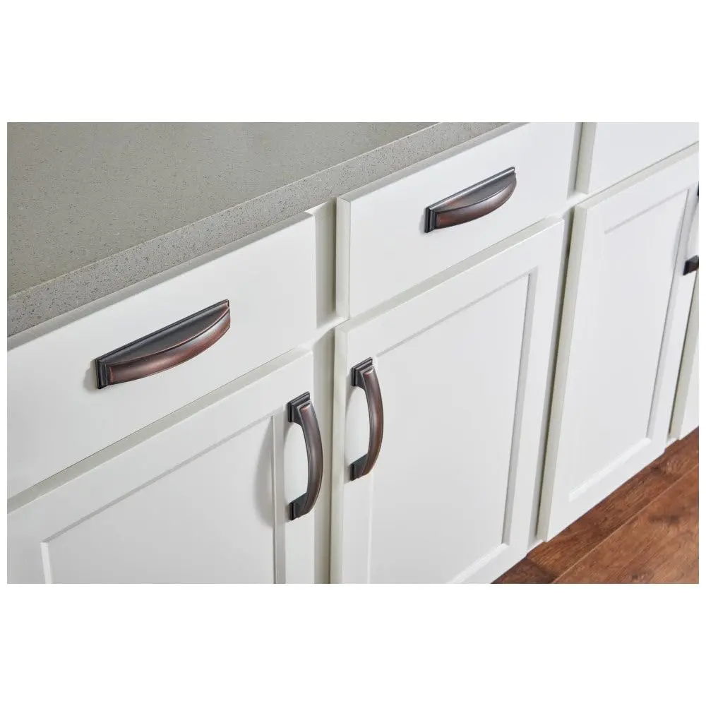 Jeffrey Alexander Annadale 96 mm Center-to-Center Bar Pull, Matte Black 435-96MB | Bold Handle for Cabinets & Furniture - view 6