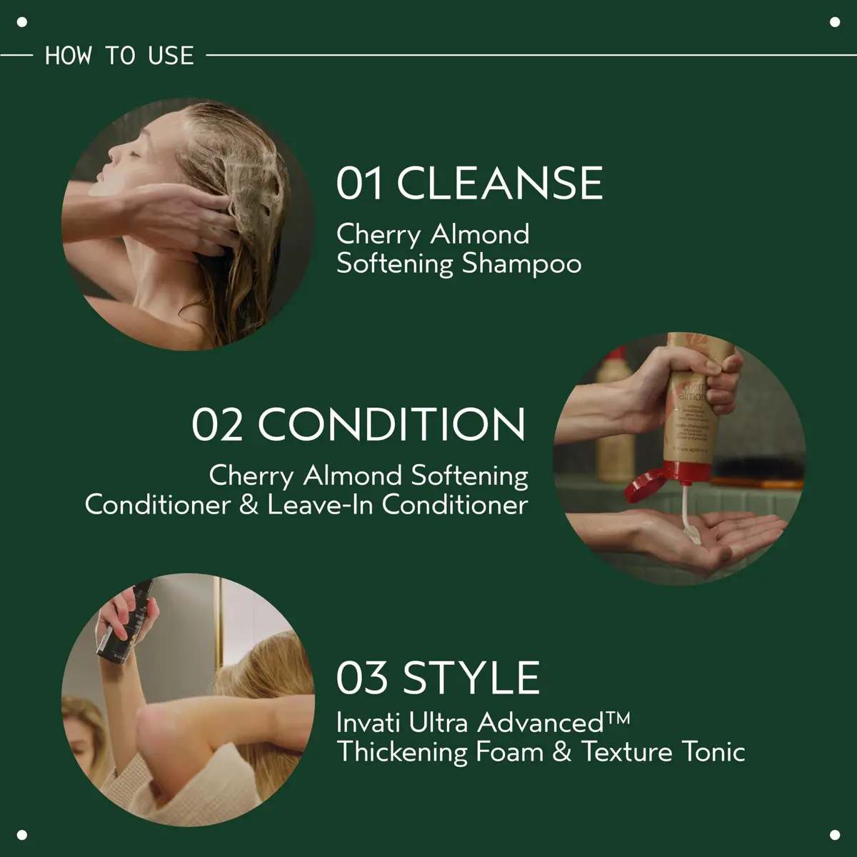 AVEDA Cherry Almond Softening Conditioner 6.7 Fl Oz | Naturally Derived, Silicone-Free for Normal to Dry Hair - view 5