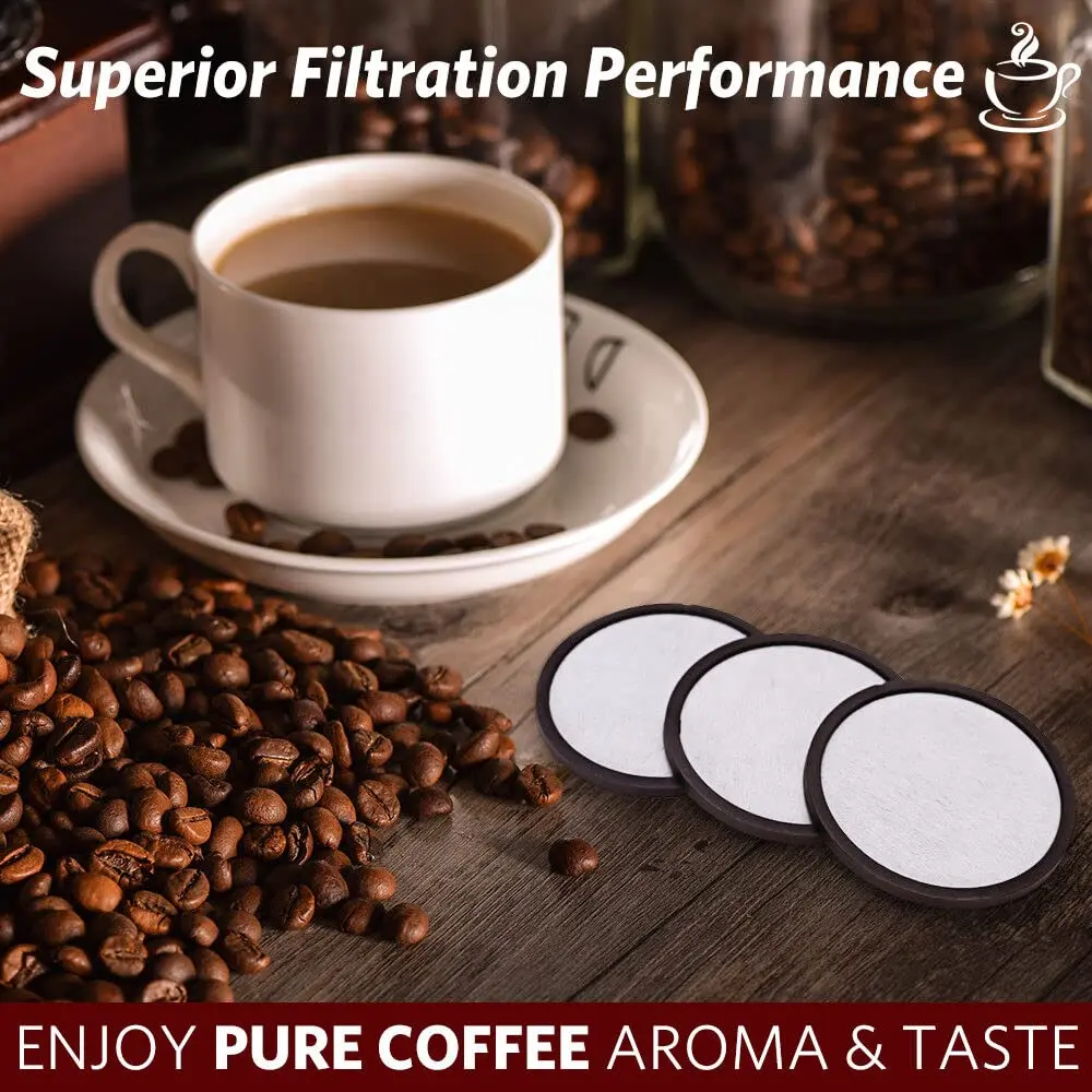 Anmumu Replacement Coffee Filters for Mr. Coffee 4-12 Cups | Water Filtration Discs (70-120c) - view 2