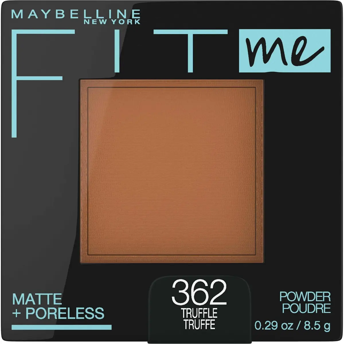 Maybelline Fit Me Matte + Poreless Pressed Face Powder Truffle 8g (0.29 Oz) | Shine Control for Normal to Oily Skin - main product image