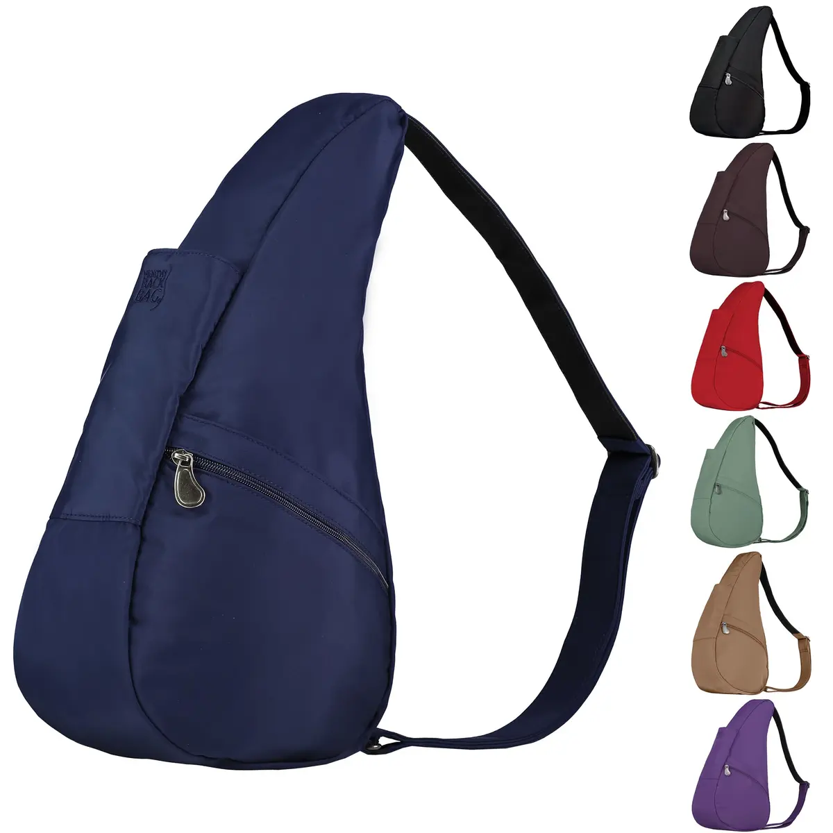 AmeriBag Healthy Back Bag 15" Microfiber Crossbody Sling Navy | Ergonomic, Water-Resistant, Compact - main product image