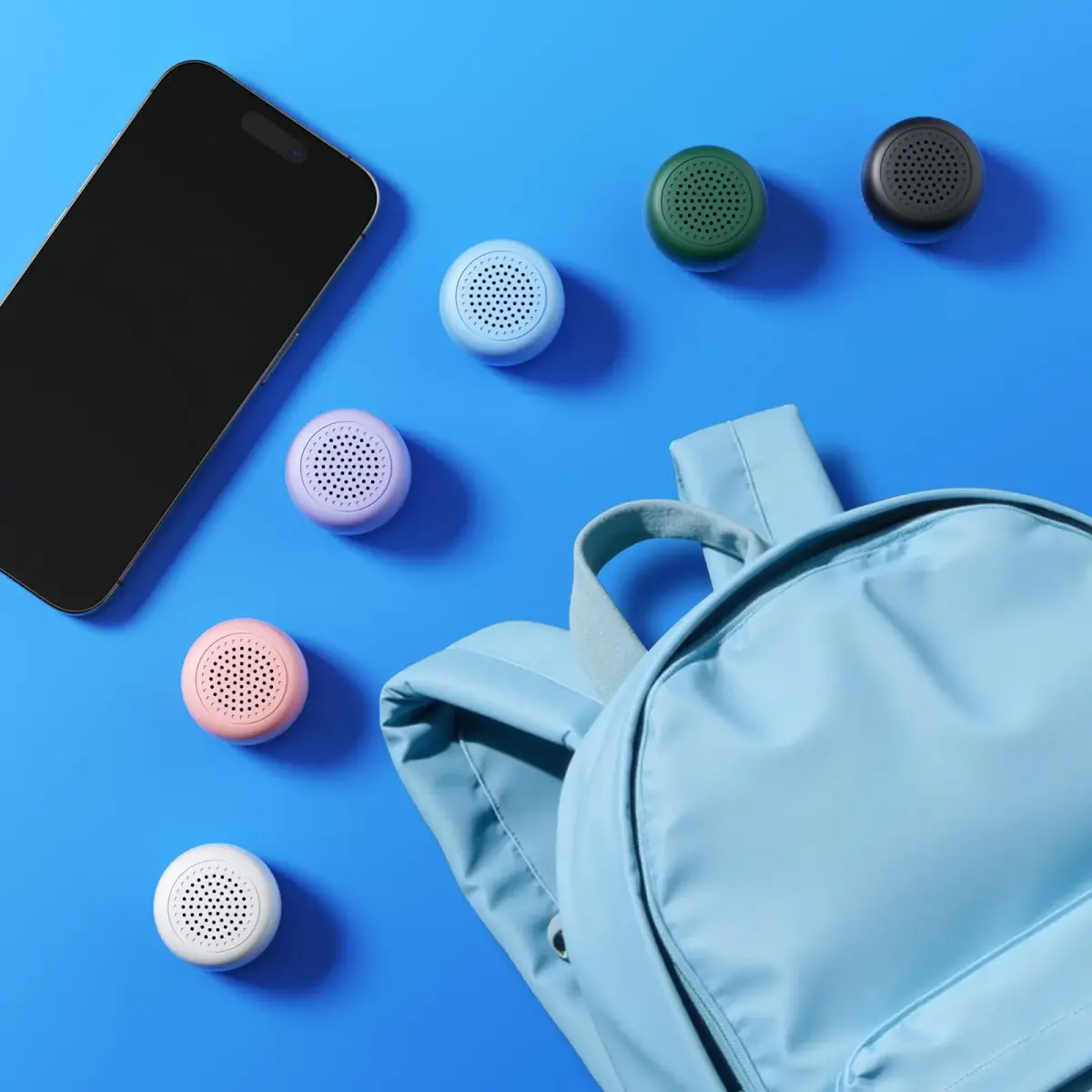 MOMOHO Mini Bluetooth Speaker White | Tiny Portable Wireless Speaker with Mic & TWS Pairing - view 5