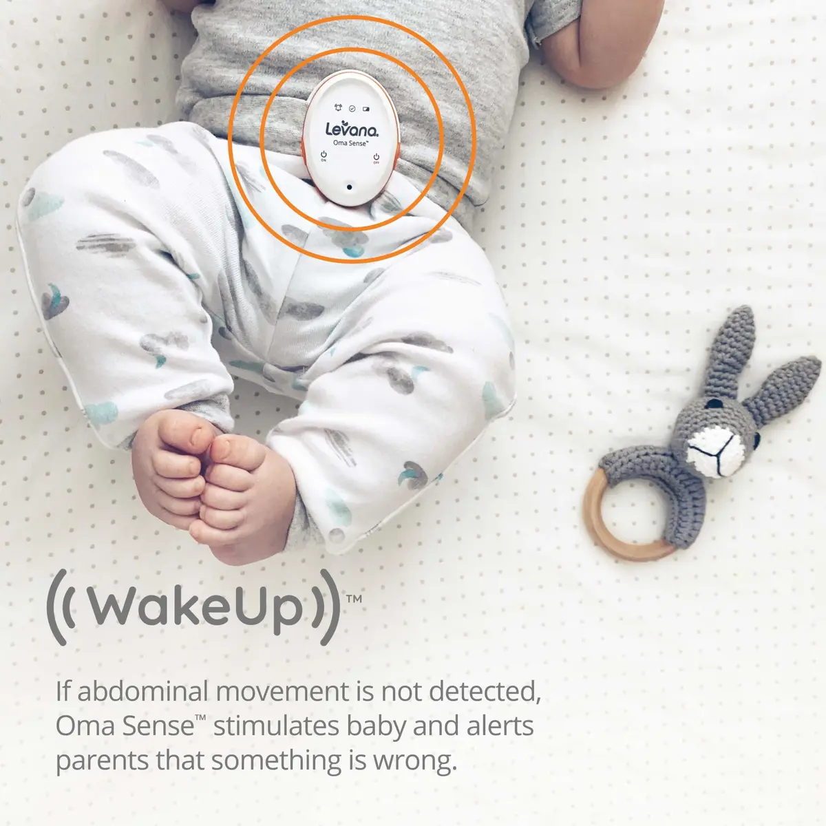 Levana Oma Sense Portable Baby Breathing Monitor with Vibrations & Alerts | Peace of Mind for Parents - view 6