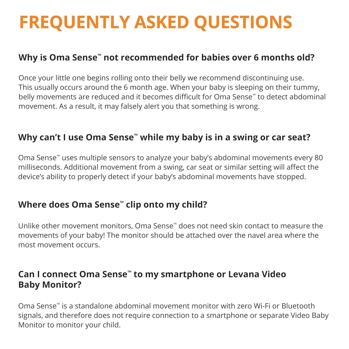 Levana Oma Sense Portable Baby Breathing Monitor with Vibrations & Alerts | Peace of Mind for Parents - view 7