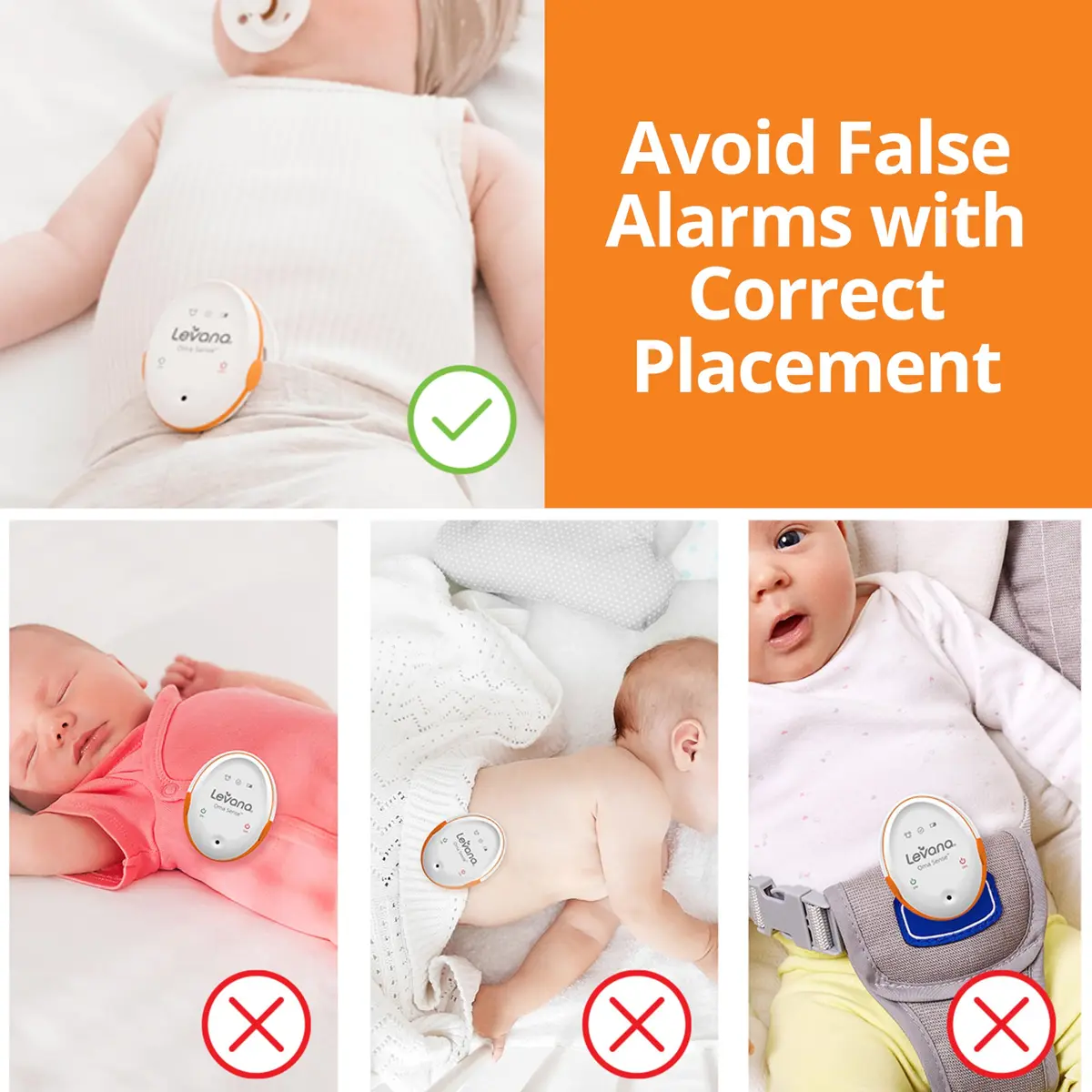 Levana Oma Sense Portable Baby Breathing Monitor with Vibrations & Alerts | Peace of Mind for Parents - view 2