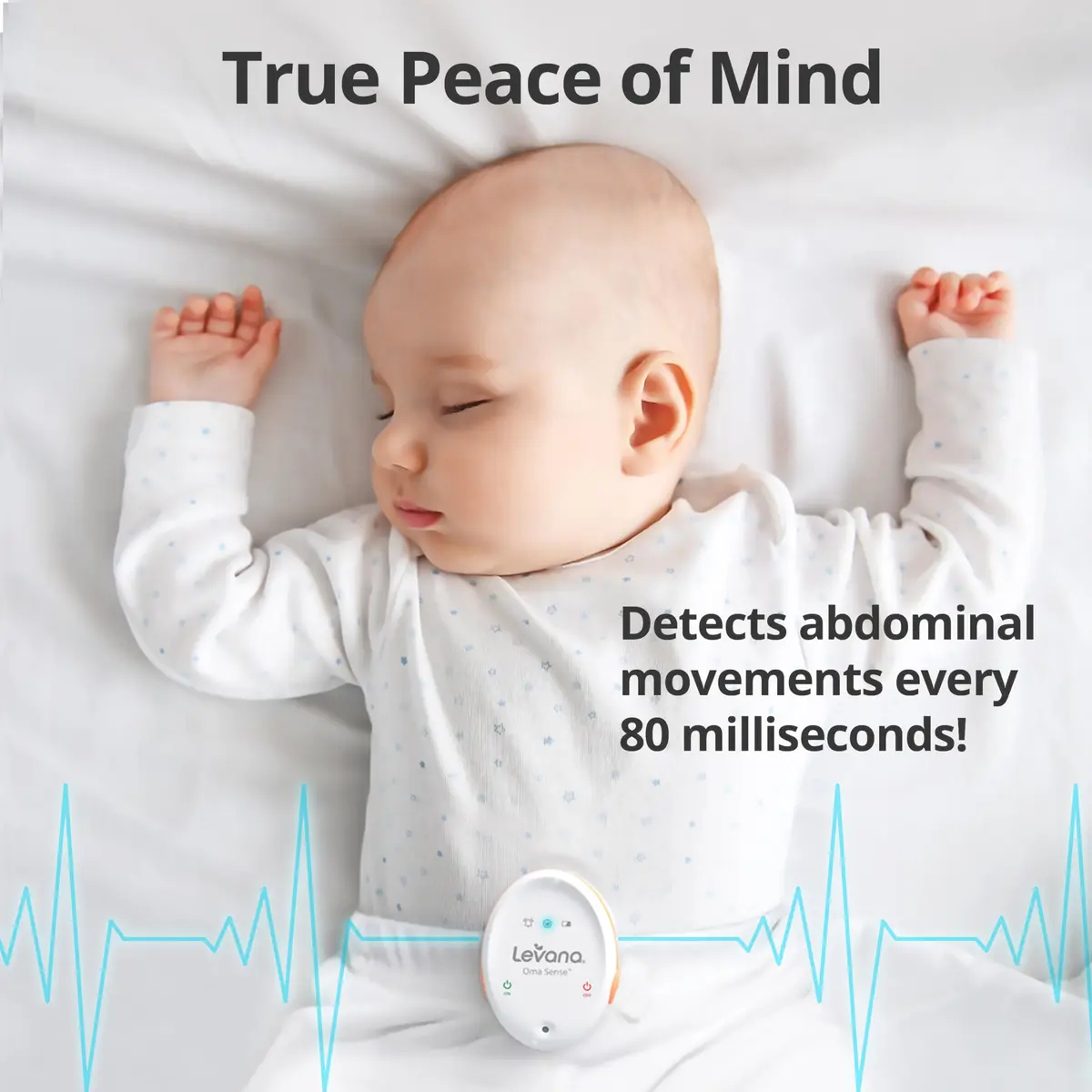 Levana Oma Sense Portable Baby Breathing Monitor with Vibrations & Alerts | Peace of Mind for Parents - view 3