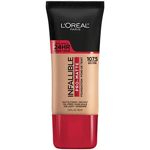 L'Oreal Paris Infallible Pro-Matte Foundation, Ivory Beige, 30ml (1 Fl Oz) | 24-Hour Demi-Matte Wear - main product image