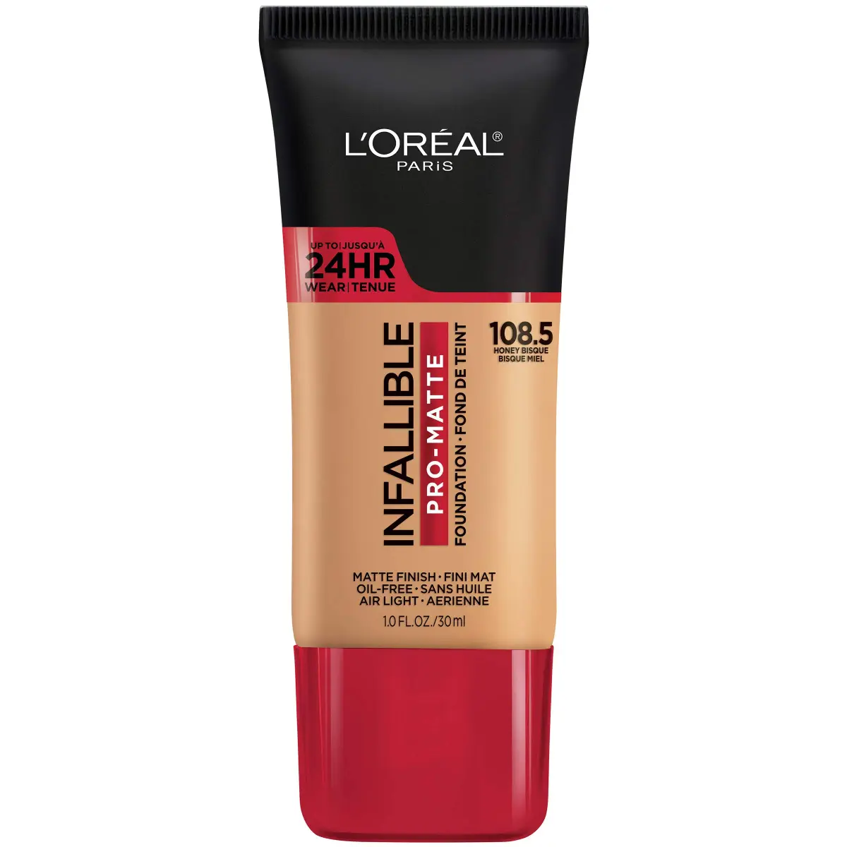 L'Oreal Paris Infallible Pro-Matte Liquid Foundation Honey Bisque 29.57ml (1 Fl Oz) | Demi-Matte Finish Up to 24 Hours - main product image
