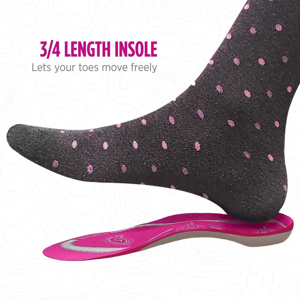 Comfort Zone Tri-Balance 3/4-Length Gel Insoles for Women | Targeted Arch Support & Shock Absorption (70-120 chars) - view 4