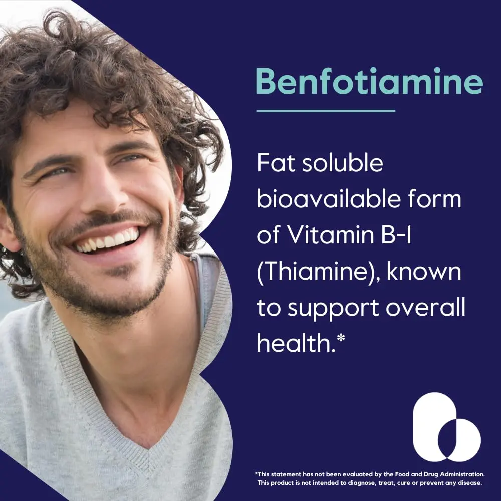 BESTVITE Benfotiamine 150mg (240 Veg Caps) (120x2) - No Stearates - Vegan | Supports Circulation & Nervous System - view 2