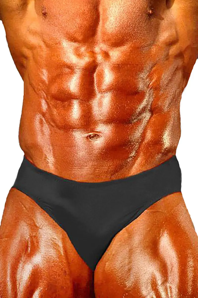 Andreas Cahling Bodybuilding Physique Classic Posing, Black, Size M (30"-32") | Salt Water Resistant Swim Briefs - main product image