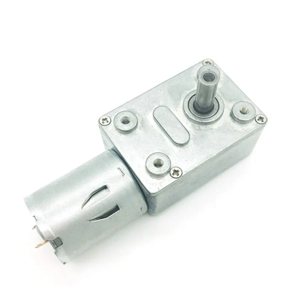 BRINGSMART JGY-370 12V 40rpm DC Worm Gear Motor Self-Lock Electric Motor | High Torque, All-Metal Gears, Impact-Resistant Shaft - main product image