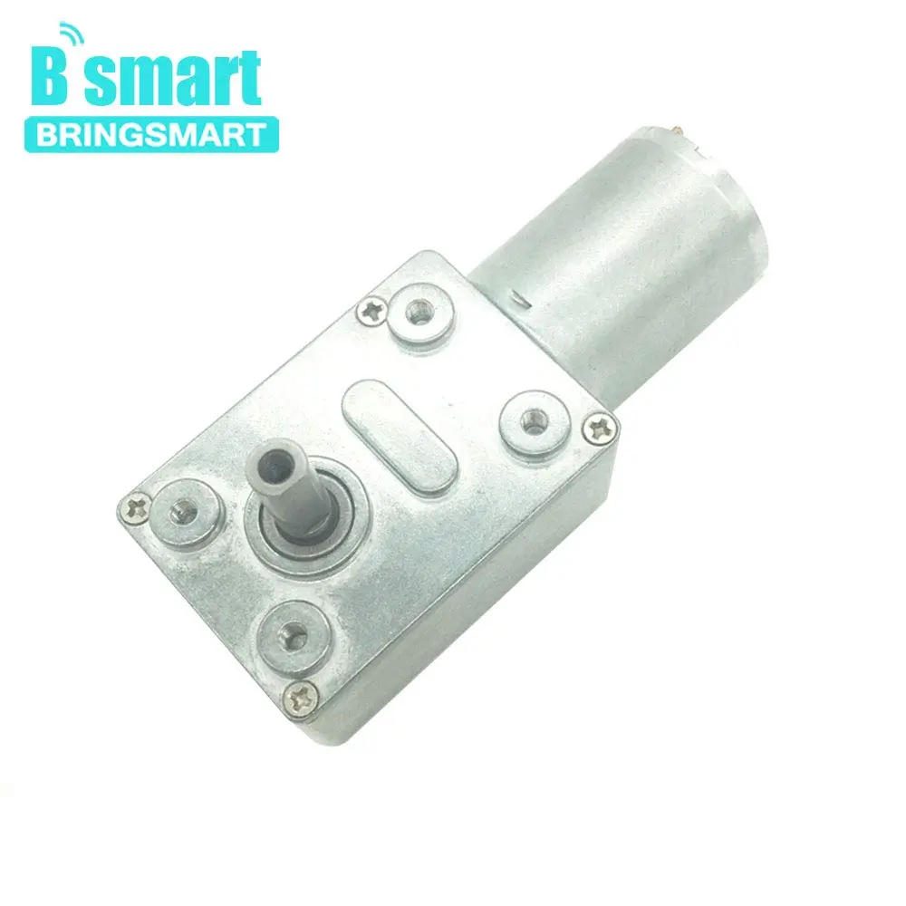 BRINGSMART JGY-370 12V 40rpm DC Worm Gear Motor Self-Lock Electric Motor | High Torque, All-Metal Gears, Impact-Resistant Shaft - view 9