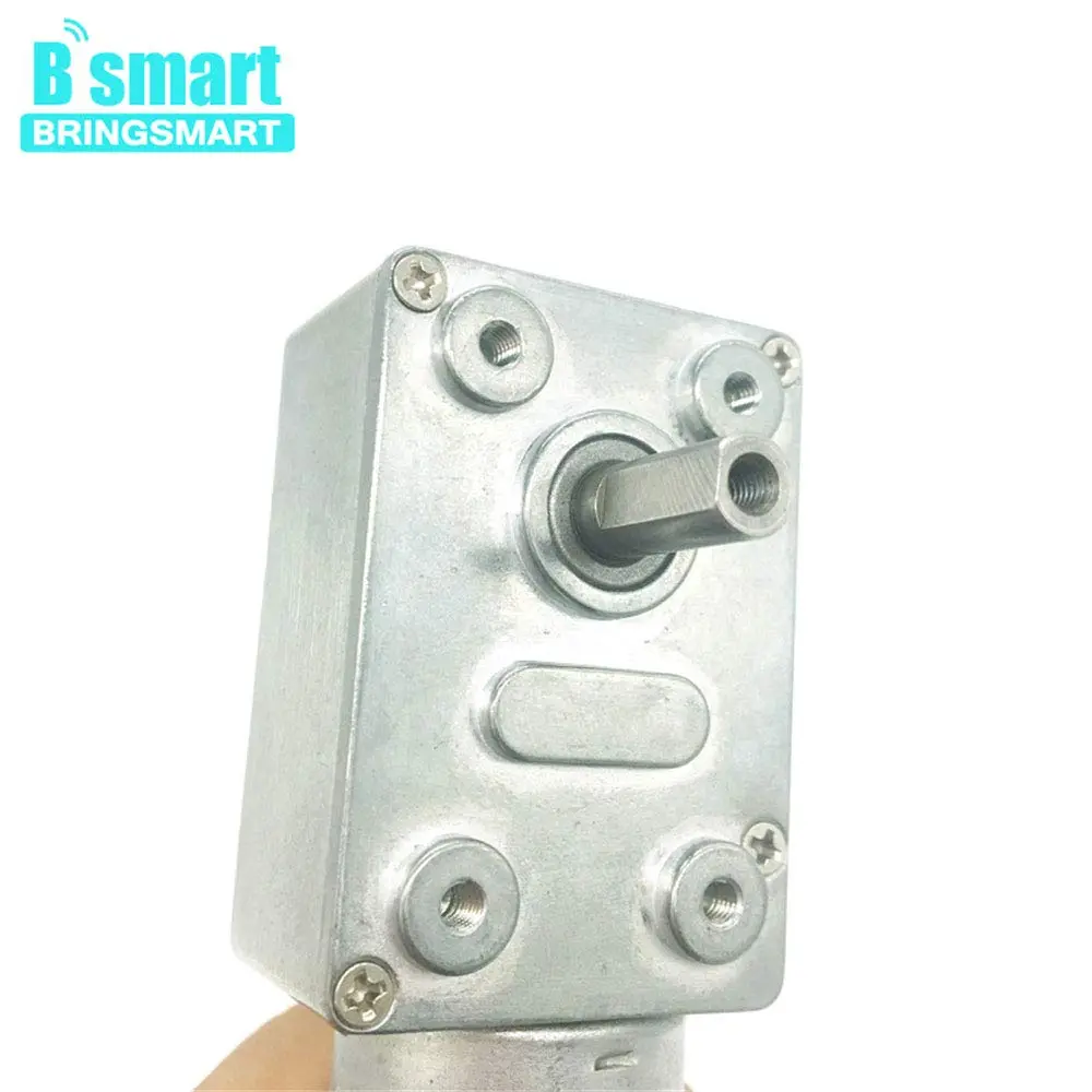 BRINGSMART JGY-370 12V 40rpm DC Worm Gear Motor Self-Lock Electric Motor | High Torque, All-Metal Gears, Impact-Resistant Shaft - view 3
