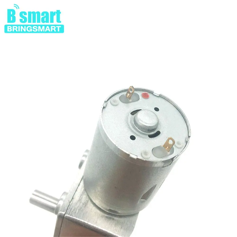 BRINGSMART JGY-370 12V 40rpm DC Worm Gear Motor Self-Lock Electric Motor | High Torque, All-Metal Gears, Impact-Resistant Shaft - view 4