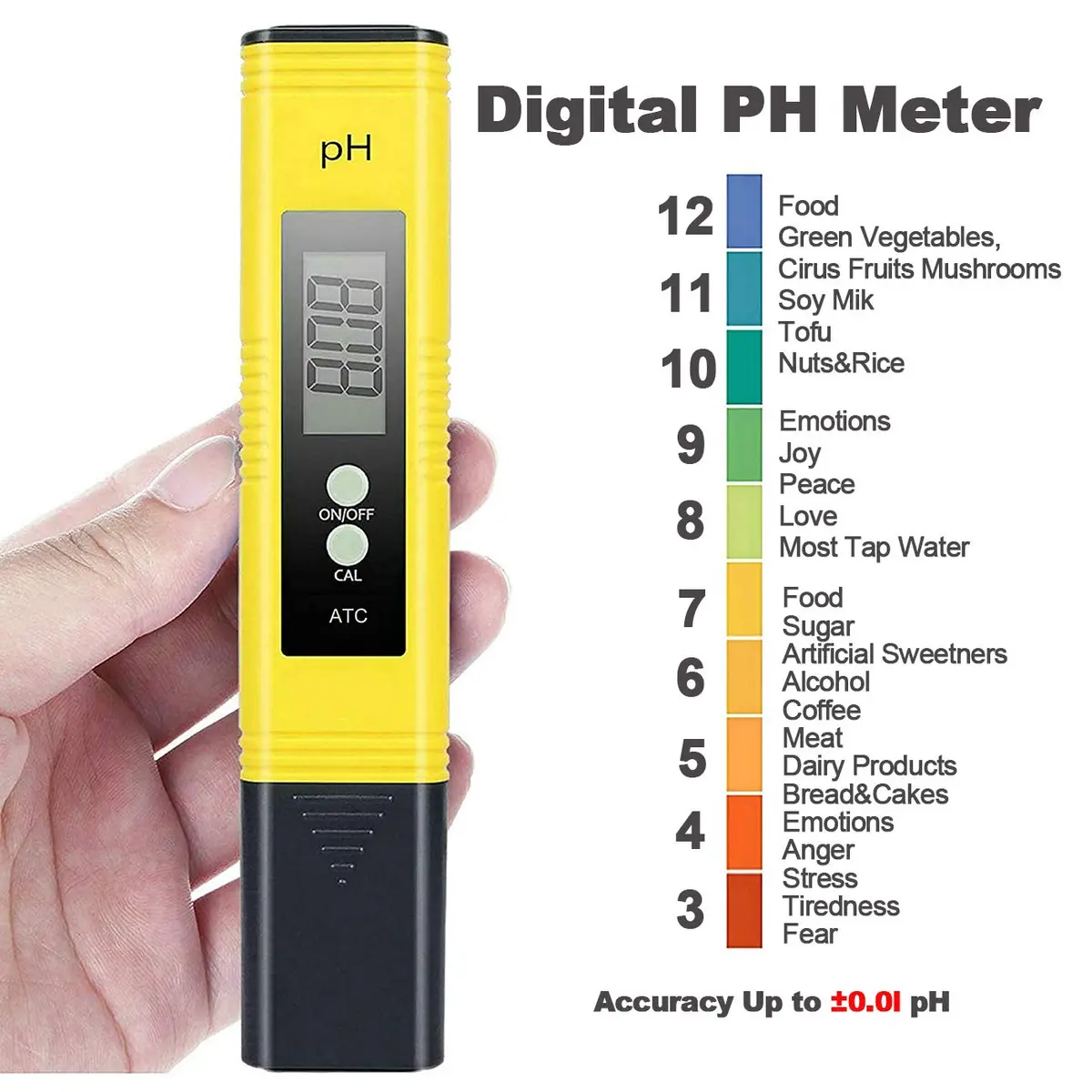 GuDoQi PH Meter, TDS Meter Combo, 4-in-1 Water Test Kit, Digital pH, PPM, EC, Temp for Drinking Water & Hydroponics - view 2