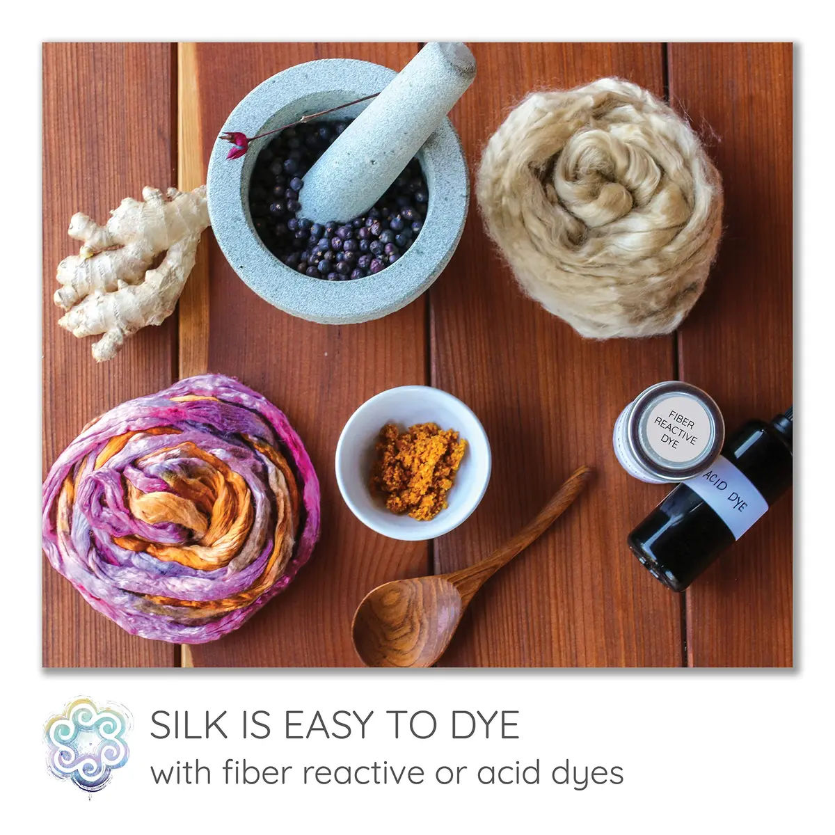 Living Dreams Yarn Natural White Tussah Silk Fiber for Soap Making Spinning Blending Felting | Premium Grade, 50g - view 5
