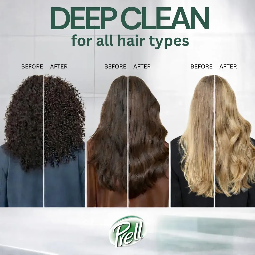 Prell Classic Clean Shampoo, Leaves Hair Healthy, Shiny and Full of Texture without Causing Dryness, Alcohol Free, 13.5 Fl Oz (Pack of 6) | Deep Cleansing Shampoo - view 6