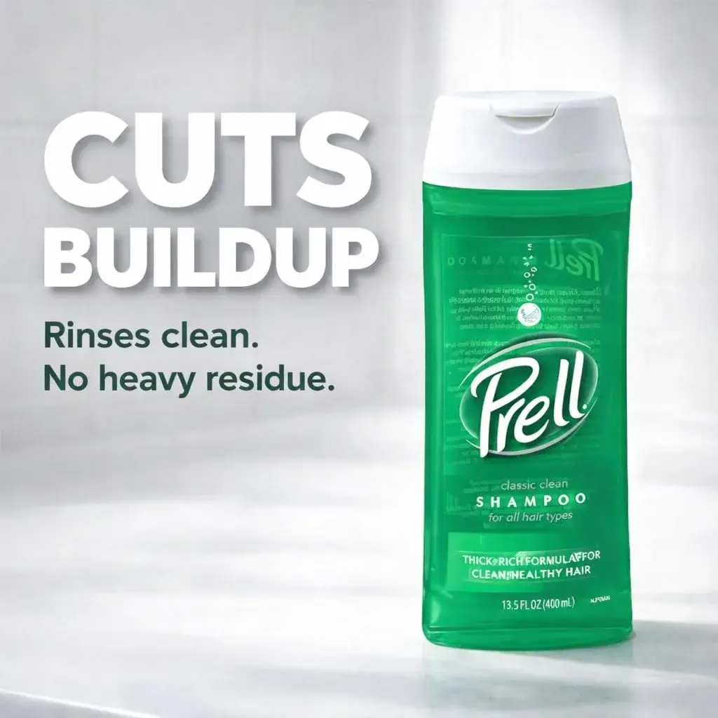 Prell Classic Clean Shampoo, Leaves Hair Healthy, Shiny and Full of Texture without Causing Dryness, Alcohol Free, 13.5 Fl Oz (Pack of 6) | Deep Cleansing Shampoo - view 2