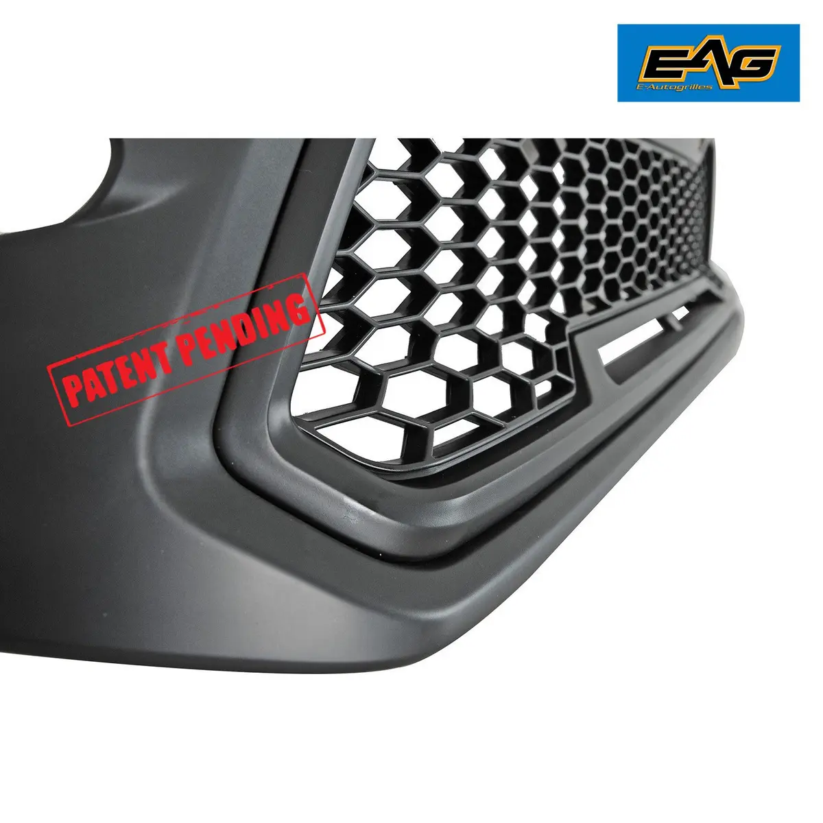 EAG Replacement Upper ABS Grille Front Grill with Amber LED Lights - Matte Black Fit for 12-15 Tacoma | Aggressive Offroad Look - view 7