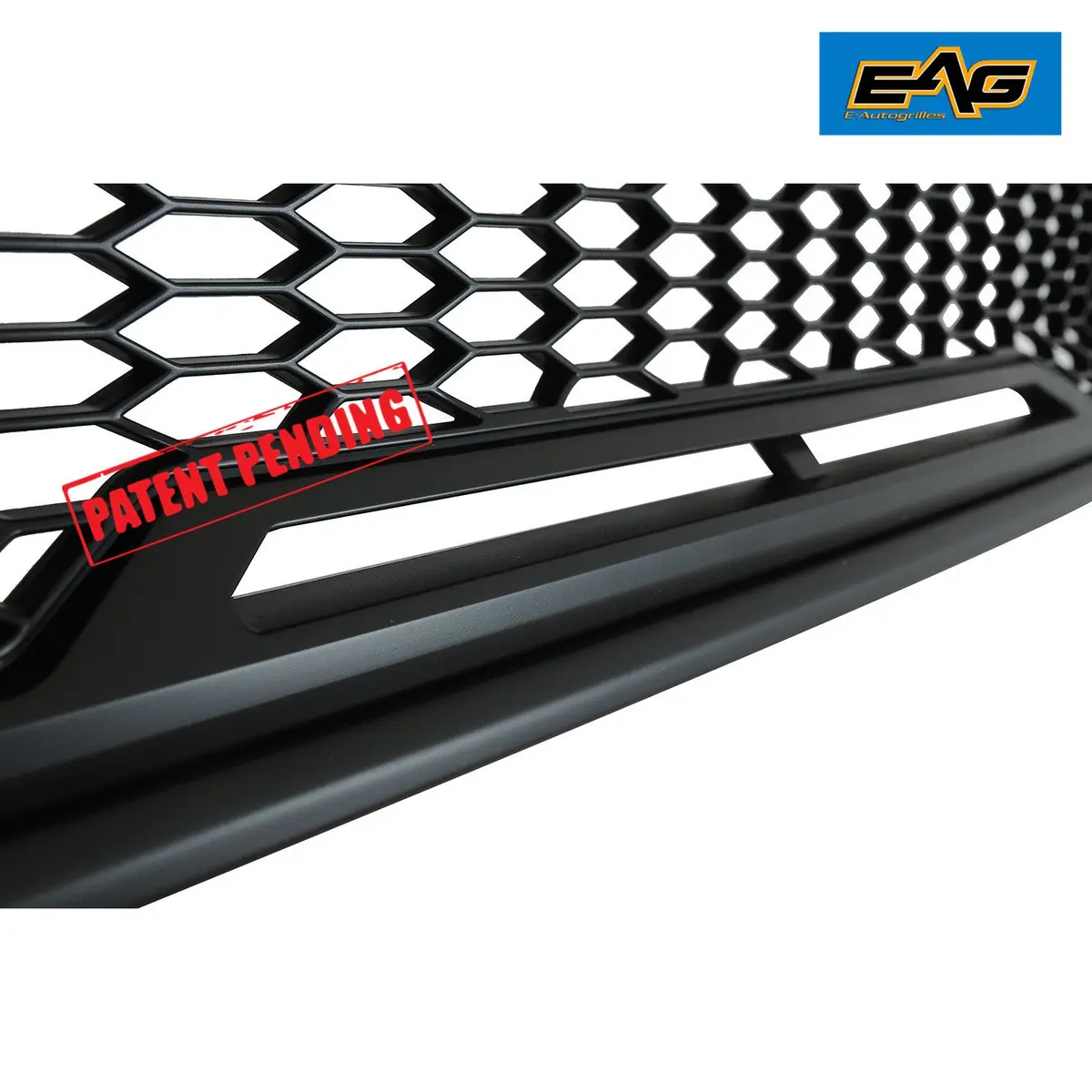 EAG Replacement Upper ABS Grille Front Grill with Amber LED Lights - Matte Black Fit for 12-15 Tacoma | Aggressive Offroad Look - view 9
