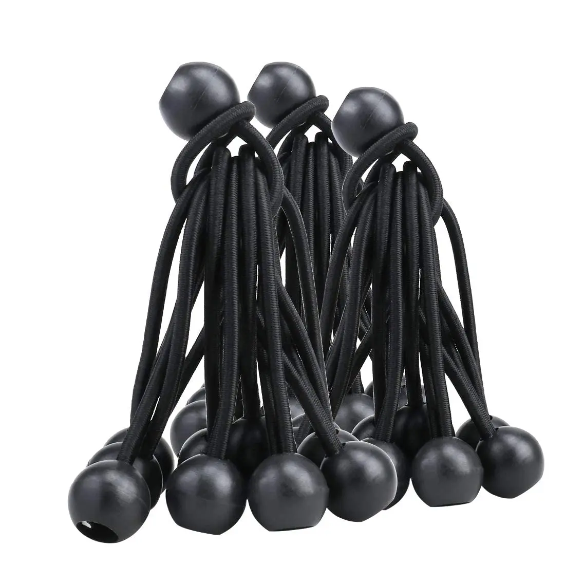 AOPRIE 30 Pack Black Bungee Balls | Heavy Duty Weather Resistant Tie Downs in India - view 6