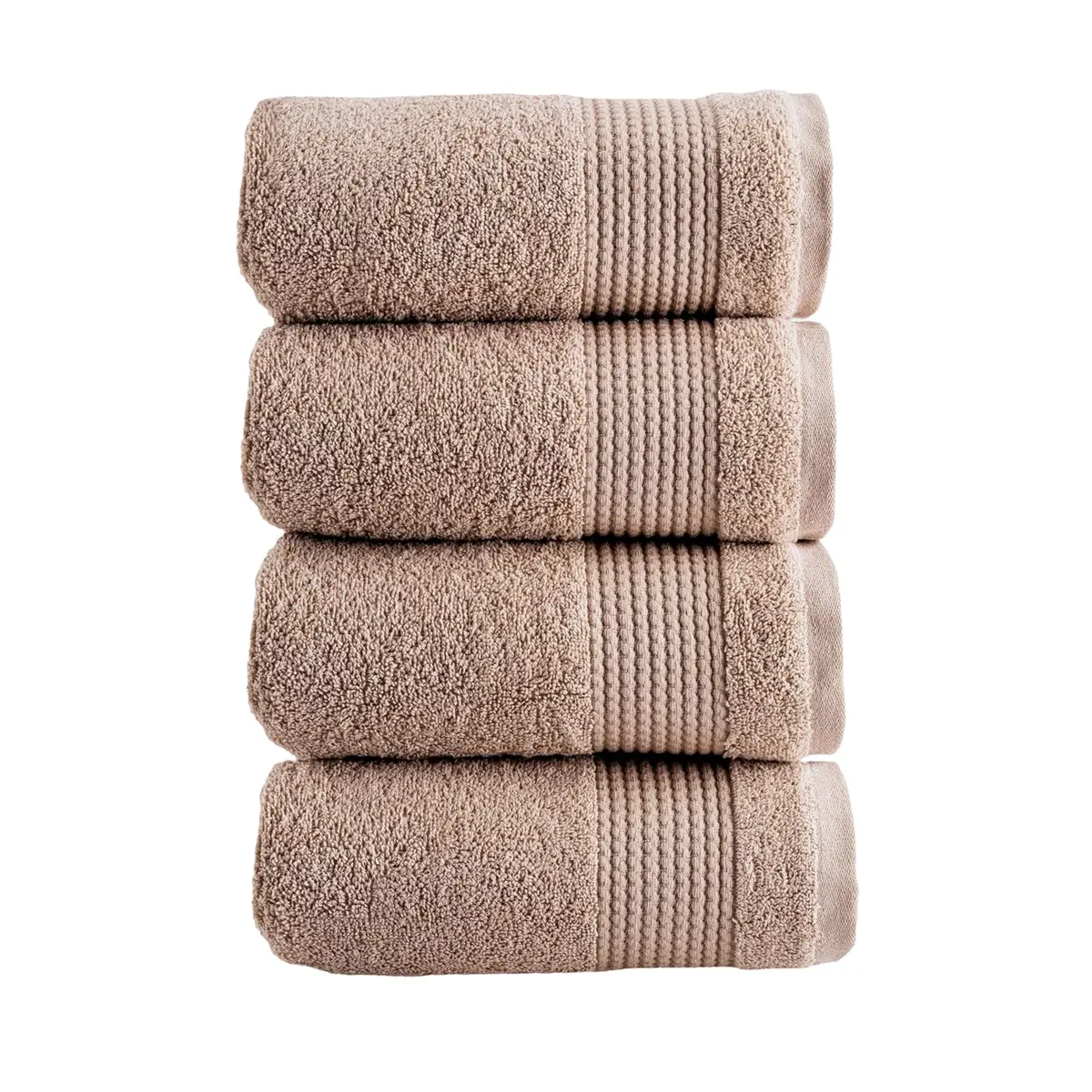 HALLEY Turkish Cotton Towels (4-Pack) Ultra Soft Quick Absorbent 650 GSM | Luxury Bath & Hand Towels for Bathroom & Kitchen - main product image