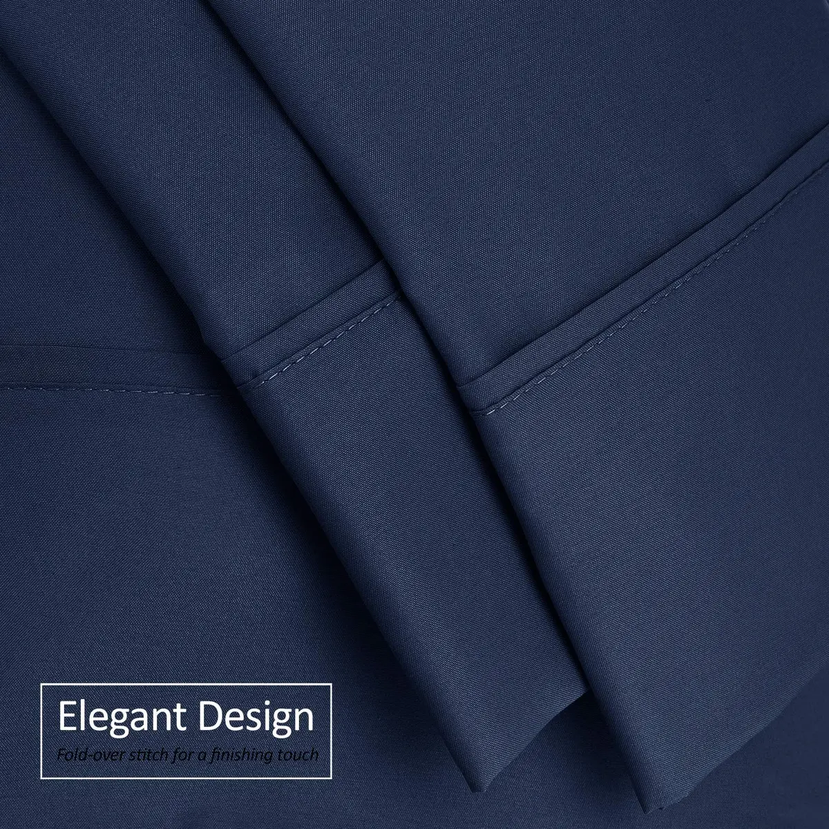 Nestl Body Pillow Cover – Microfiber Pillowcase – Lightweight Navy Blue – 20x54 Inches | Ultra Soft & Breathable - view 5