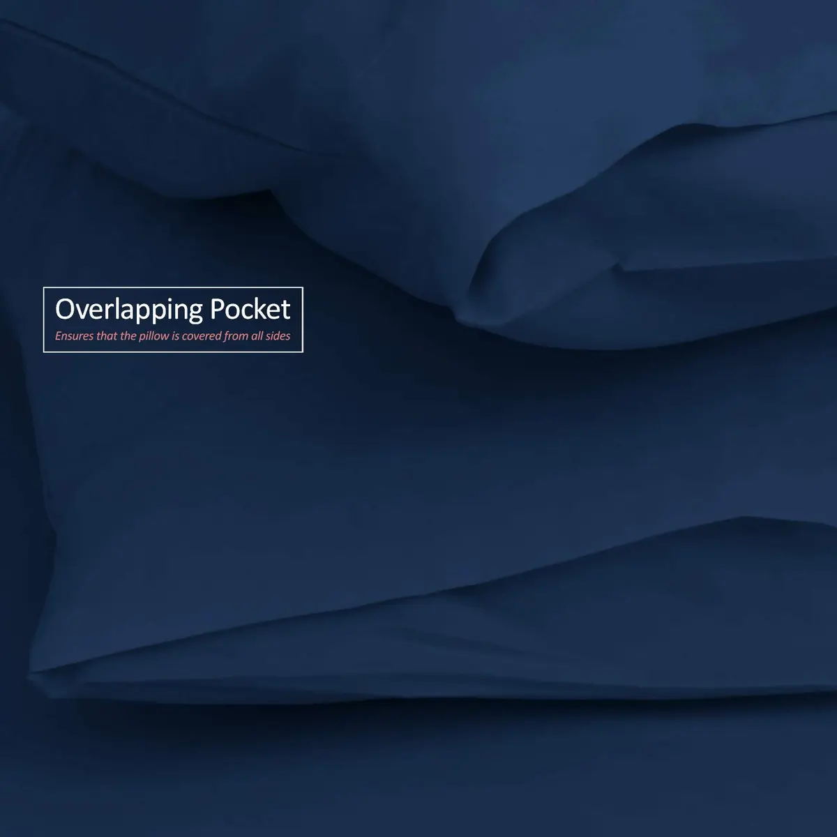 Nestl Body Pillow Cover – Microfiber Pillowcase – Lightweight Navy Blue – 20x54 Inches | Ultra Soft & Breathable - view 7