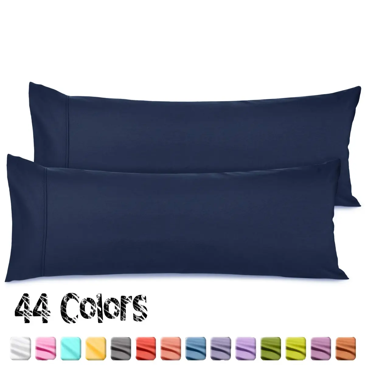 Nestl Body Pillow Cover – Microfiber Pillowcase – Lightweight Navy Blue – 20x54 Inches | Ultra Soft & Breathable - view 2