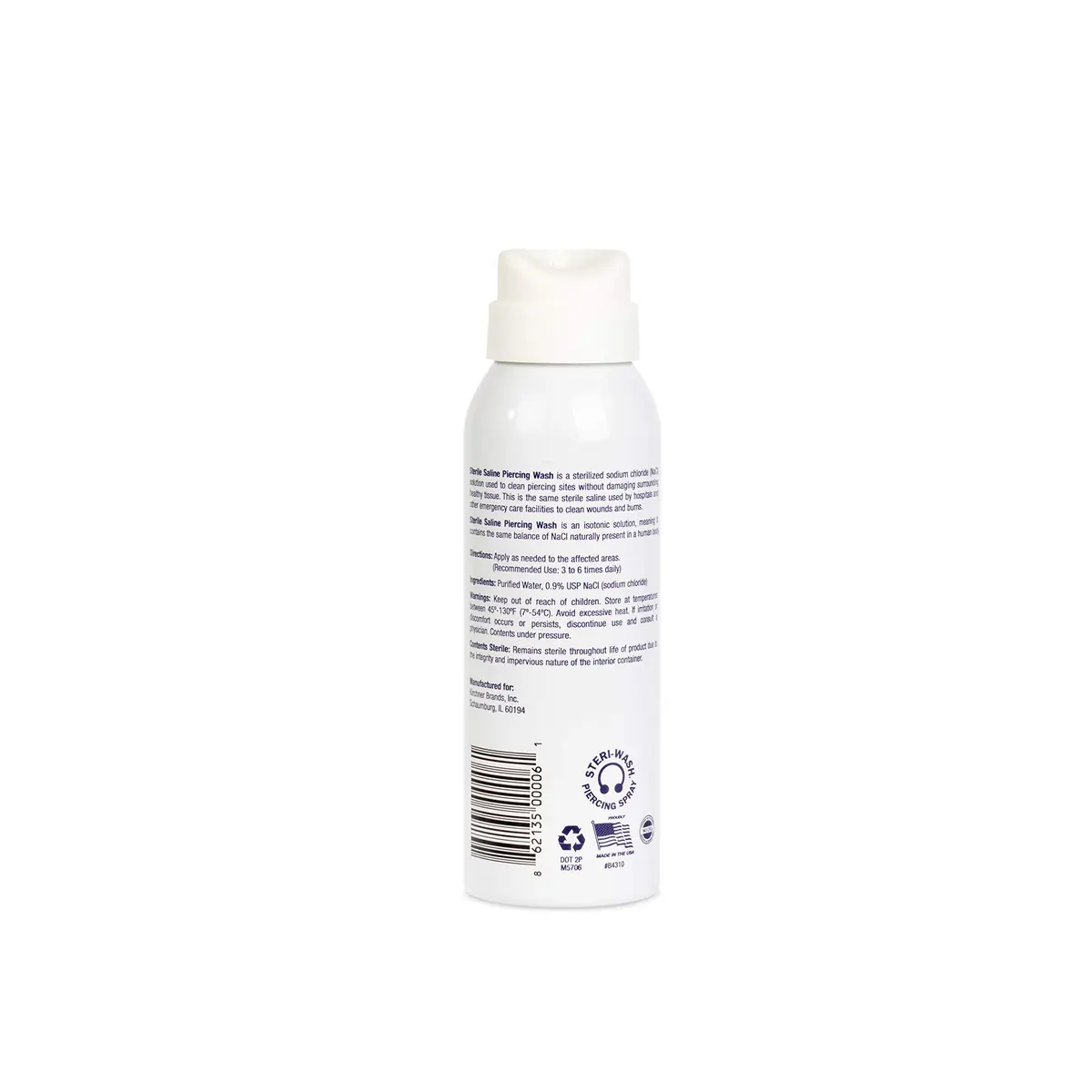 STERI - WASH Aftercare Piercing Spray 3 Fl Oz | Gentle, Vegan, Professional-Quality - main product image