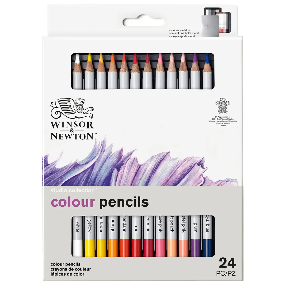 Winsor & Newton Studio Collection, Color Pencils, Set of 24 | Rich, Smooth, Vibrant Art Pencils for Drawing & Shading - view 8