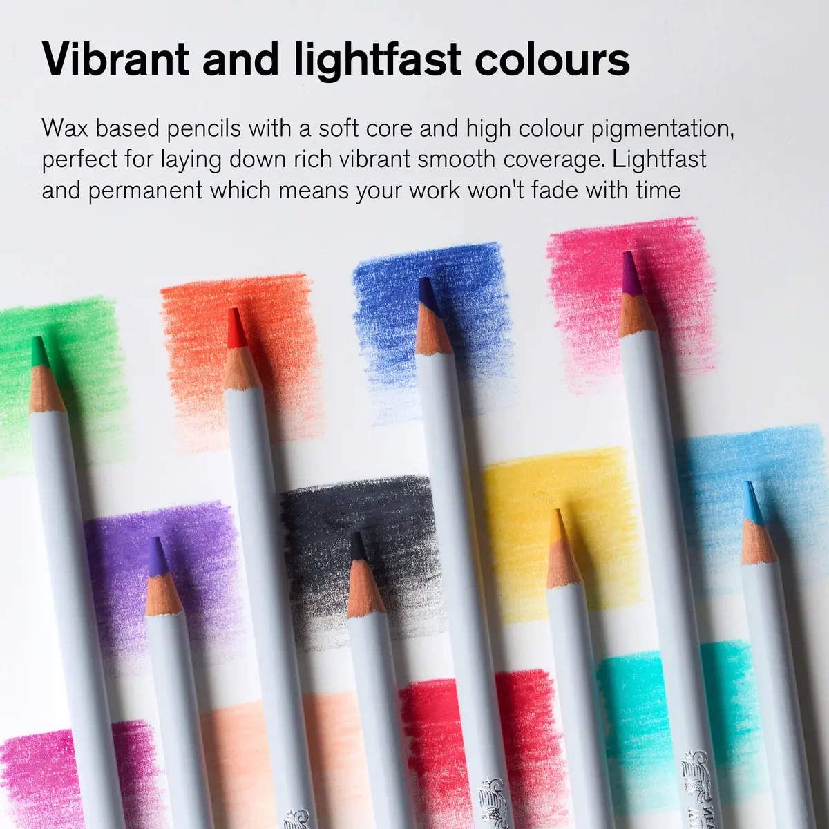 Winsor & Newton Studio Collection, Color Pencils, Set of 24 | Rich, Smooth, Vibrant Art Pencils for Drawing & Shading - view 2