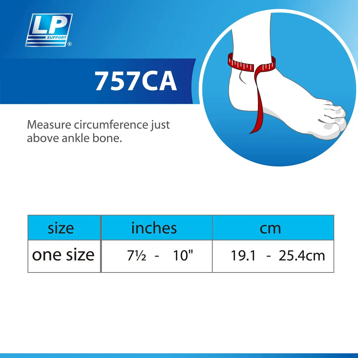 LP Support Ankle Brace Free Size | Support & Compression for Injured Ankles - view 5